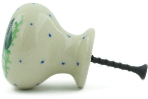 Polish Pottery Drawer knob 1-3/8 inch Butterfly Vine