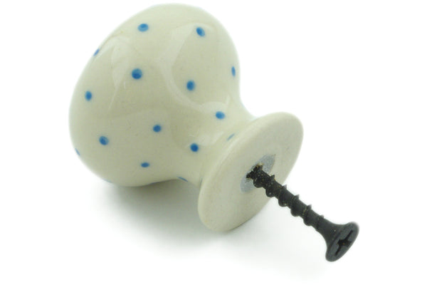 Polish Pottery Drawer knob 1-3/8 inch Happy Mice Kids