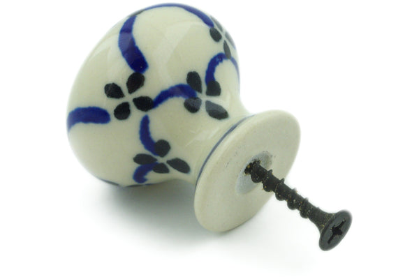 Polish Pottery Drawer knob 1-3/8 inch Garden Lattice