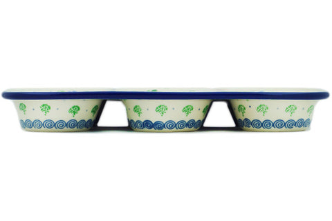 Polish Pottery 11 Muffin Pan Starry Night UNIKAT