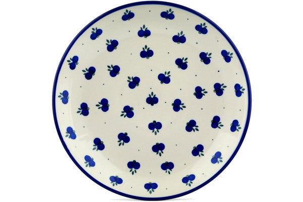 Polish Pottery 10½-inch Dinner Plate Wild Blueberry