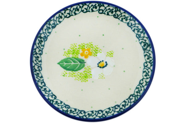 Polish Pottery Mini Plate, Coaster plate Spring On The Branch UNIKAT