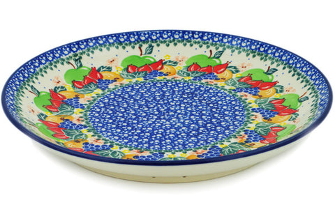 Polish Pottery 10½-inch Dinner Plate Fruit Medley UNIKAT