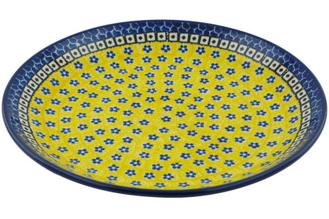 Polish Pottery 10½-inch Dinner Plate Sunburst Daisies