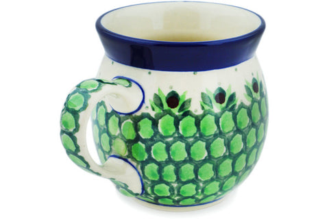 Polish Pottery 8 oz Bubble Mug Cobblestone Path UNIKAT