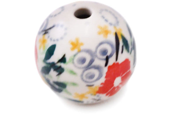 Polish Pottery 1" Bead Summer Joy UNIKAT