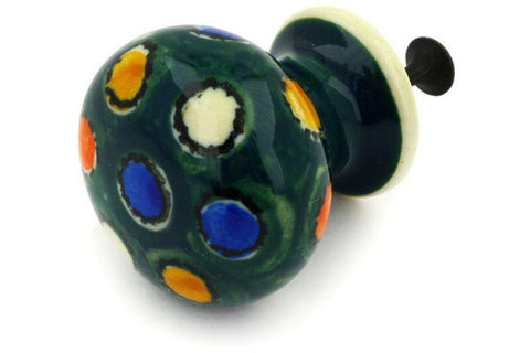 Polish Pottery Drawer knob 1-3/8 inch City Lights UNIKAT