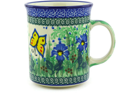 Polish Pottery 20 oz Mug Spring Garden UNIKAT