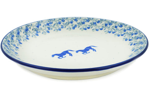 Polish Pottery 10½-inch Dinner Plate Horse Gallop