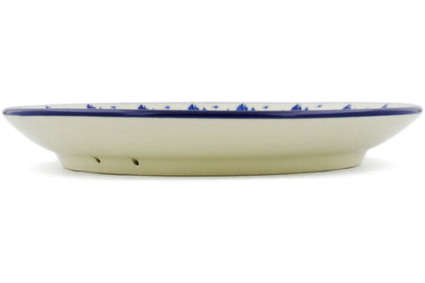 Polish Pottery 10½-inch Dinner Plate Blue Winter