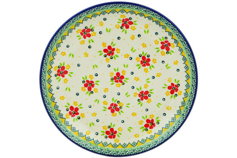 Polish Pottery 10½-inch Dinner Plate Blooming Spring