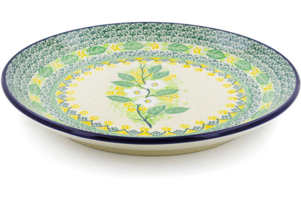 Polish Pottery 10½-inch Dinner Plate Spring On The Branch UNIKAT
