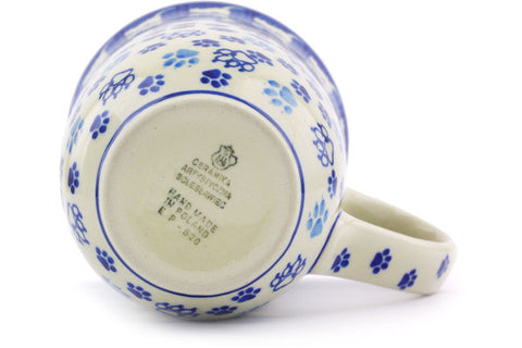 Polish Pottery 19 oz Mug Boo Boo Kitty Paws