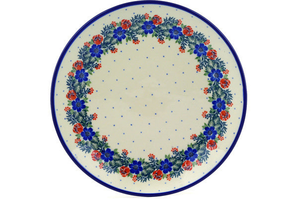 Polish Pottery 10½-inch Dinner Plate Polish Wreath