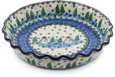 Polish Pottery bundt cake Winter Sparrow – CeramikaArtystyczna