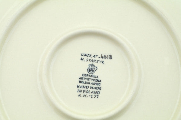 Polish Pottery 10½-inch Dinner Plate Cabin Meadow UNIKAT