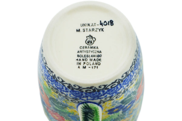 16 oz Mug Tall Latte Unikat - Color Palette Polish Pottery