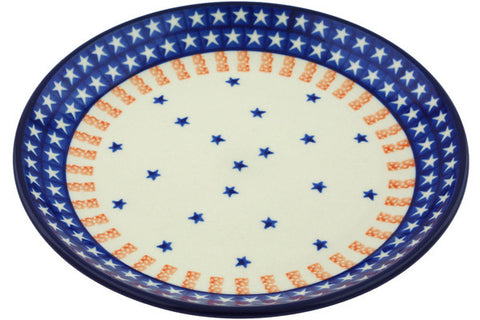 Polish Pottery Dessert Plate Classic Americana