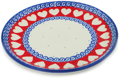 Polish Pottery Toast Plate Love Struck