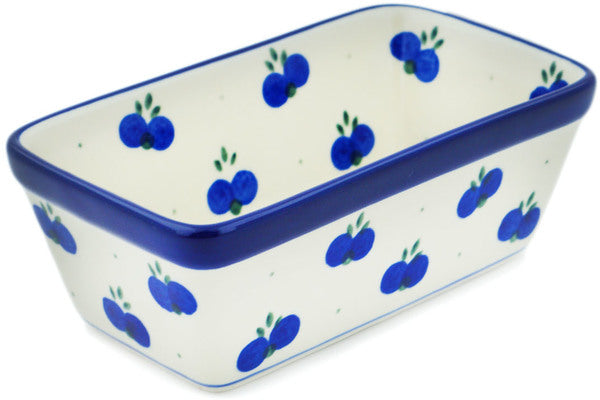 Polish Pottery Mini loaf pan Wild Blueberry – CeramikaArtystyczna