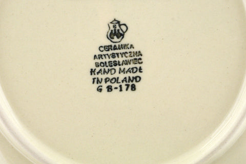 Polish Pottery Dessert Plate April Showers