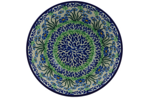 Polish Pottery Cereal Bowl April Showers