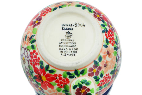 Polish Pottery 16 oz Bubble Mug Summer Burst UNIKAT