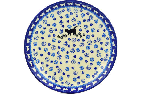 Polish Pottery 10½-inch Dinner Plate Boo Boo Kitty Paws