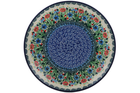 Polish Pottery 10½-inch Dinner Plate Meadow At Sunset UNIKAT