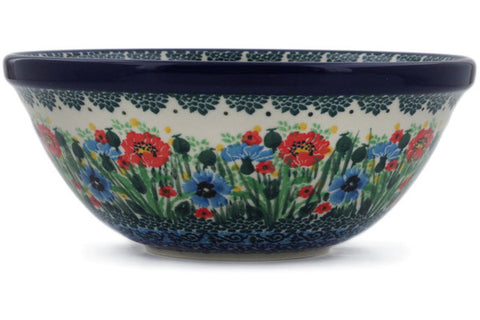 Polish Pottery Cereal Bowl Meadow At Sunset UNIKAT