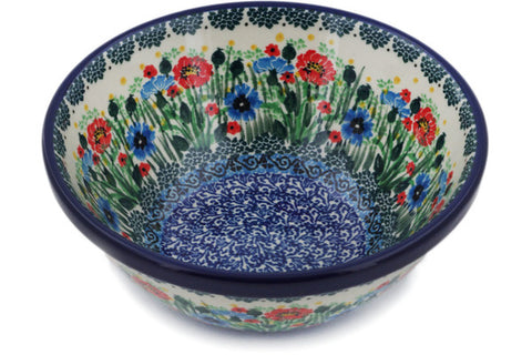 Polish Pottery Cereal Bowl Meadow At Sunset UNIKAT