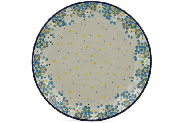 Polish Pottery 10½-inch Dinner Plate Flowers Under The Starry Sky