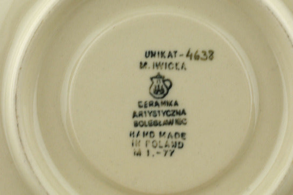 Polish Pottery 17 oz Tea Set for One Looking Poppy UNIKAT