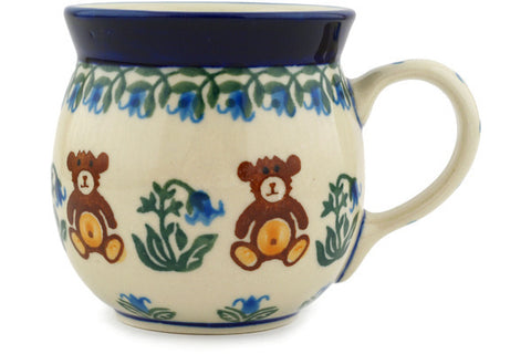 Polish Pottery 8 oz Bubble Mug Childrens Baby Bear