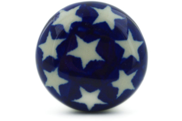 Polish Pottery Drawer knob 1-3/8 inch American Stars