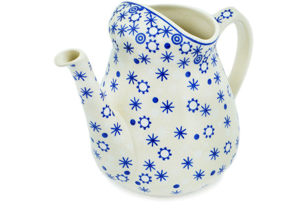Polish Pottery Watering Can Twinkle In The Frost