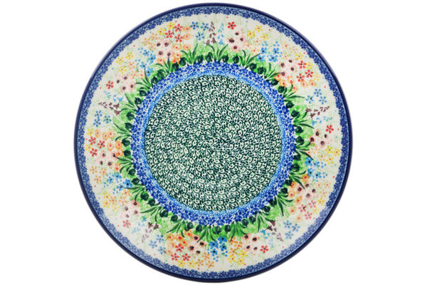 Polish Pottery 10½-inch Dinner Plate Colors Of The Wind UNIKAT