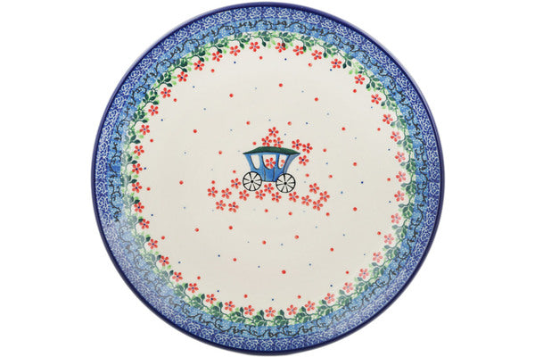 Polish Pottery 10½-inch Dinner Plate Magical Carriage