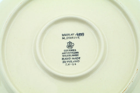 Polish Pottery 10½-inch Dinner Plate Arctic Village UNIKAT