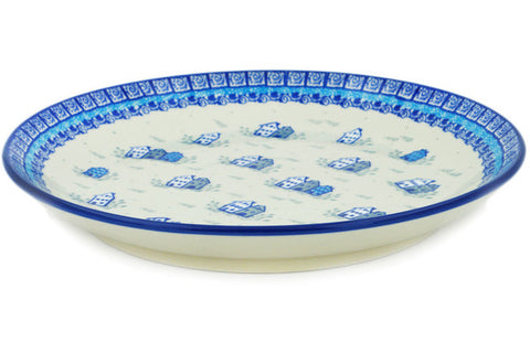 Polish Pottery 10½-inch Dinner Plate Arctic Village UNIKAT