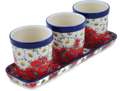 The Pioneer Woman Floral Medley 3-Compartment Ceramic Utensil