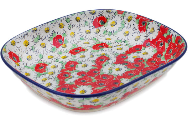 Vena Spring Blossom Muffin Pan Polish Pottery