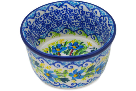 Polish Pottery Small Ramekin Bowl Delightful Day UNIKAT