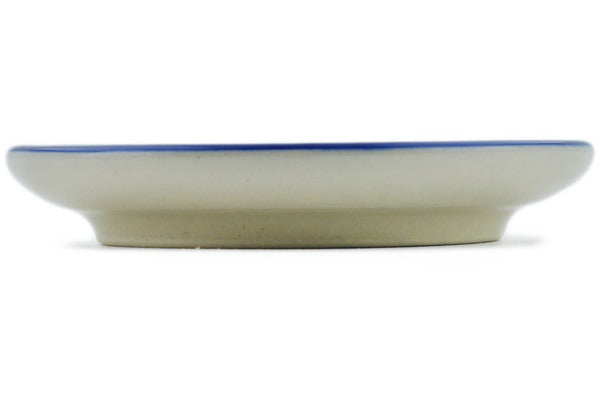Polish Pottery Mini Plate, Coaster plate Dreams In Blue UNIKAT