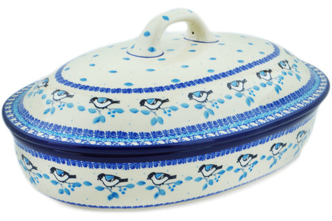 Polish Pottery bundt cake Winter Sparrow – CeramikaArtystyczna