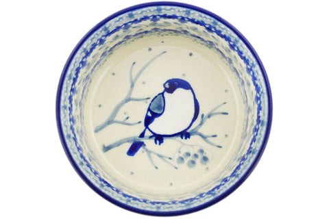 Polish Pottery Small Ramekin Bowl Waiting Birds UNIKAT
