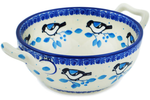 Polish Pottery bundt cake Winter Sparrow – CeramikaArtystyczna