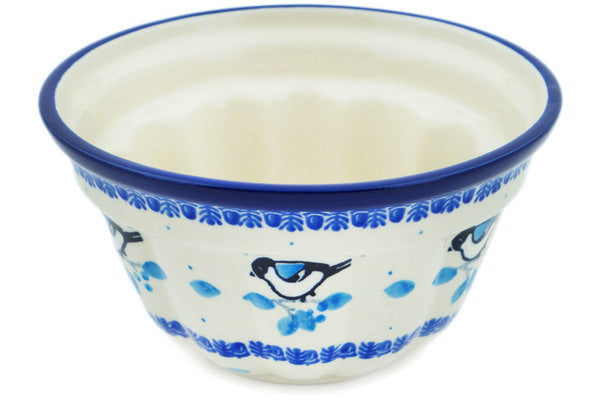 Polish Pottery bundt cake Winter Sparrow – CeramikaArtystyczna