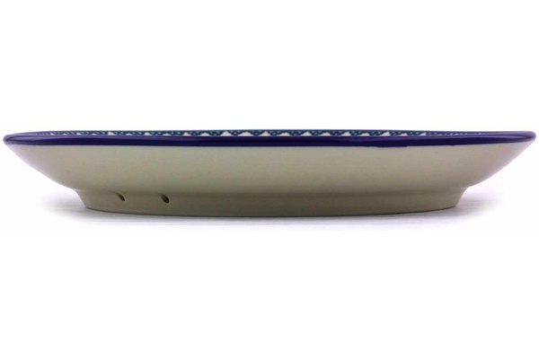 Polish Pottery 10½-inch Dinner Plate Blue Dogwood