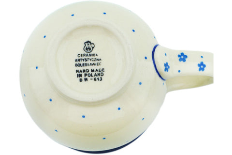 Polish Pottery 12oz Bubble Mug Blue Spring